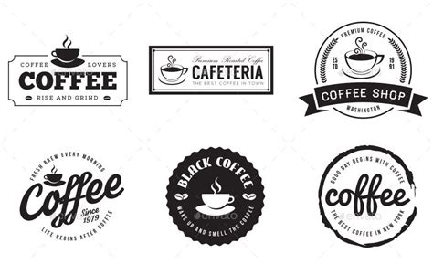 12 Retro Vintage Coffee Logo