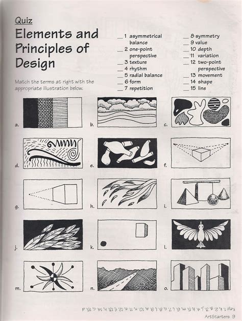 Principles Of Design Worksheets