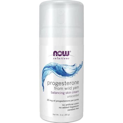 NOW Foods Natural Progesterone - Unscented 3 oz Cream - Swanson Health ...