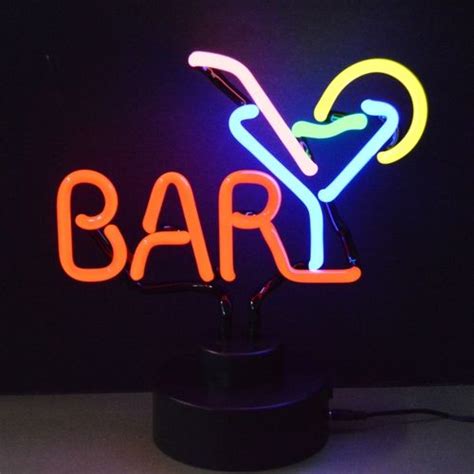 Bar Martini Neon Table Top Sculpture | Neon sculpture, Neon signs, Neon lighting