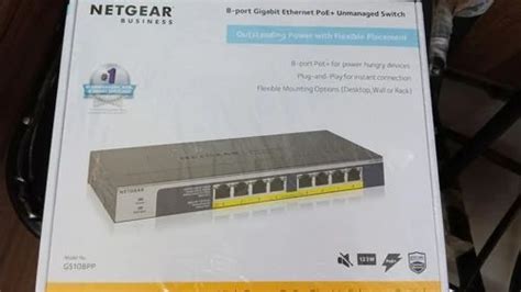 Netgear GS108PP 8-Port PoE+ Gigabit Ethernet Unmanaged Desktop Switch ...