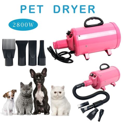 2800W Portable Dog Cat Pet Groomming Blow Hair Dryer Quick Draw 120V ...