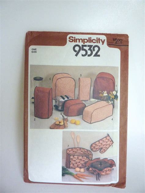 Kitchen Appliance Covers Pattern by BonniesVintageAttic on Etsy