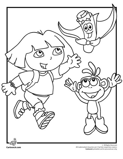 Dora Coloring Pages Diego Coloring Pages