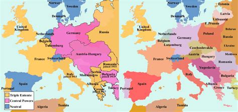 Map Of Europe Before And After World War 2 - Elayne Marybelle