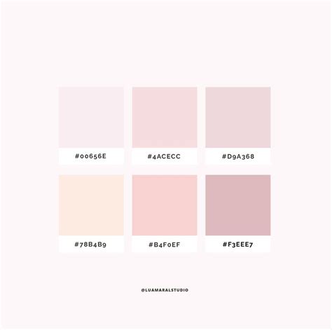 √ Light Pink Hex Codes