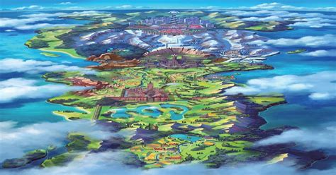 Pokemon Sword/Shield: Galar Region Map : NintendoSwitch