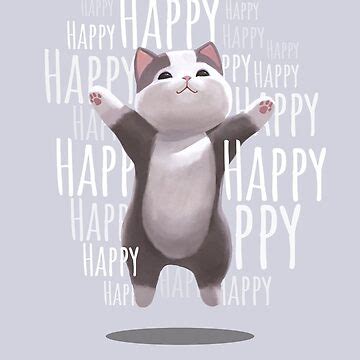 "Happy Happy Happy Cat Meme" Sticker for Sale by Mashz | Redbubble