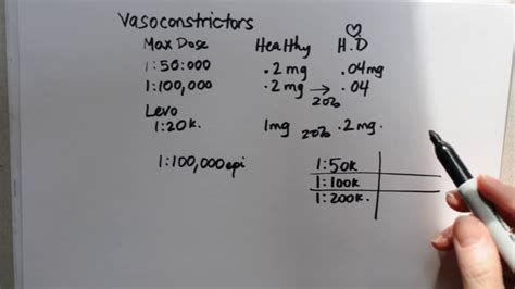 Dental Local Anesthetic Calculations Pt 4 Vasoconstrictors - YouTube