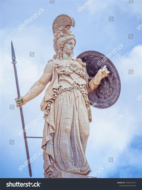 Athena Statue Ancient Greek Goddess Knowledge Stock Photo 1526571671 | Shutterstock