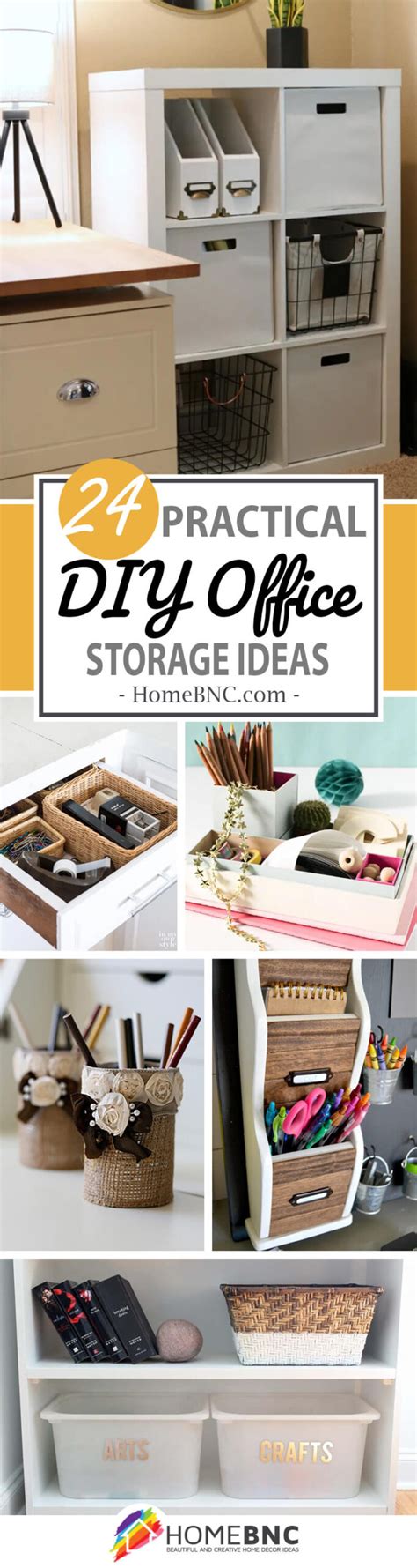 24 Best DIY Office Storage Ideas for a Neat Working Space in 2023