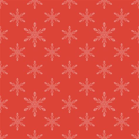 Red seamless snowflake pattern 5472499 Vector Art at Vecteezy