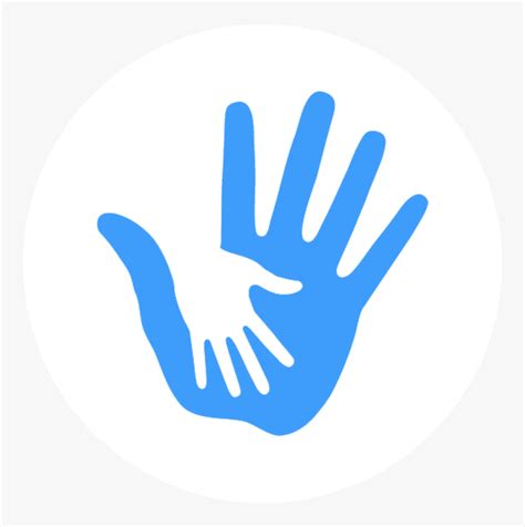 Helping Hand Png - Blue Helping Hands Logo, Transparent Png - kindpng