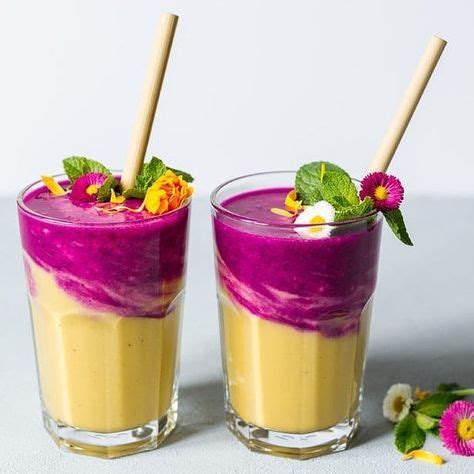 This looks sooo refreshing! 😍 Mango, Banana, Dragon Fruit goodness! Recipe below! - INGREDIENT ...