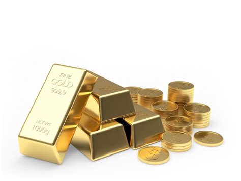 Premium Photo | Group of gold bars and coins