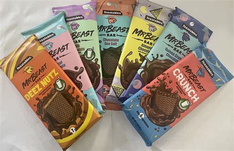 Buy Feastables Mr Beast Chocolate Bars Sampler Pack – NEW Deez Nuts Milk Chocolate Peanut Butter ...