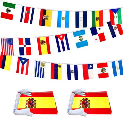 Spanish Speaking Countries Flags Banner