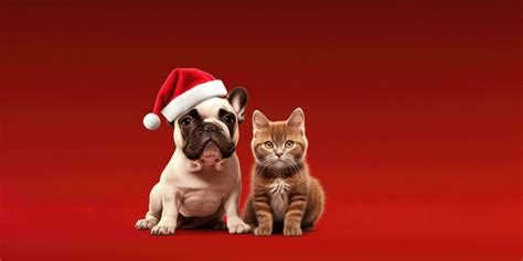 Dog Cat Christmas Stock Photos, Images and Backgrounds for Free Download