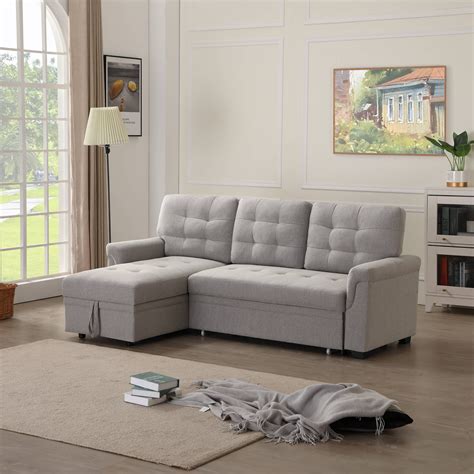 Modern L Shaped Sofa Bed | Baci Living Room