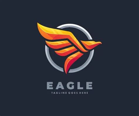 Eagle Badge Modern Logo Template