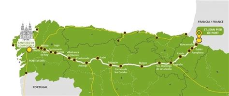 Map of the Camino de Santiago | Profile and route | Santiago Ways