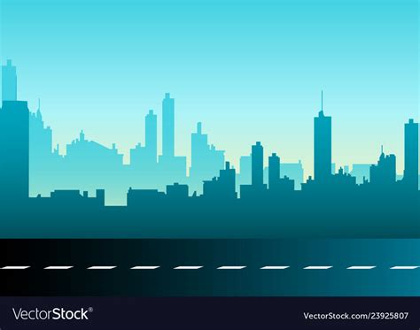 A cityscape Royalty Free Vector Image - VectorStock