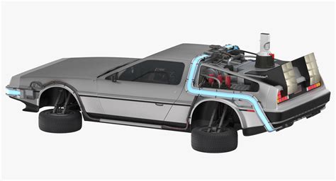 Delorean future driving flying 3D model - TurboSquid 1354188