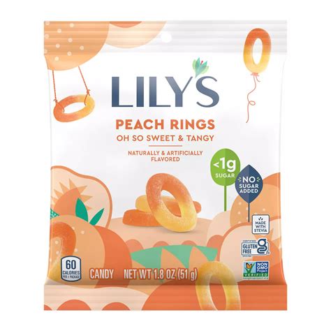 Lily's Peach Rings Candy - Shop Candy at H-E-B