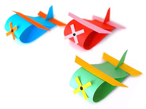 Paper Loop Airplane Craft - Our Kid Things