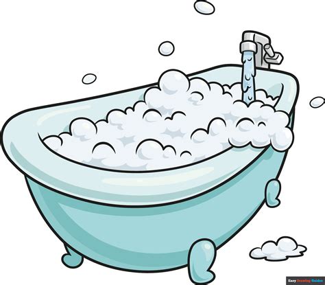 How to Draw a Bubble Bath - Really Easy Drawing Tutorial