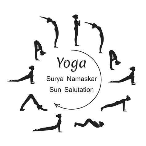 Surya Namaskar Vector Art, Icons, and Graphics for Free Download