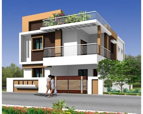 Modern Duplex House Exterior Design – BESTHOMISH