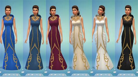 Mod The Sims - Vampire Formal Dress Recolors