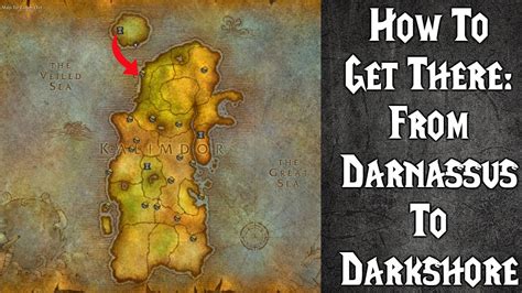 How to Get from Darnassus to Darkshore Classic - YouTube