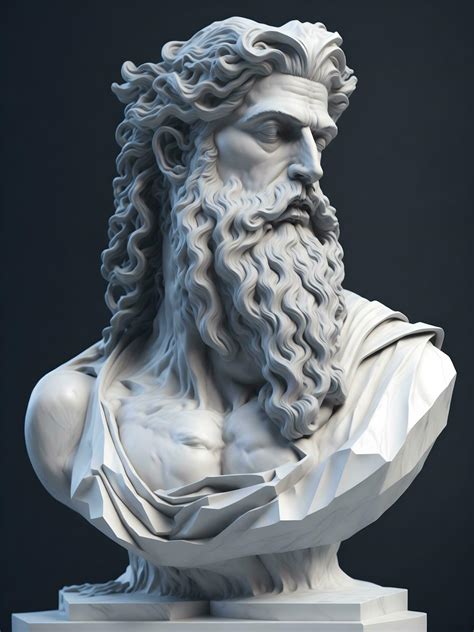 Bust of the god Zeus. Ancient Greek mythology. Antique sculpture. 23789934 Stock Photo at Vecteezy