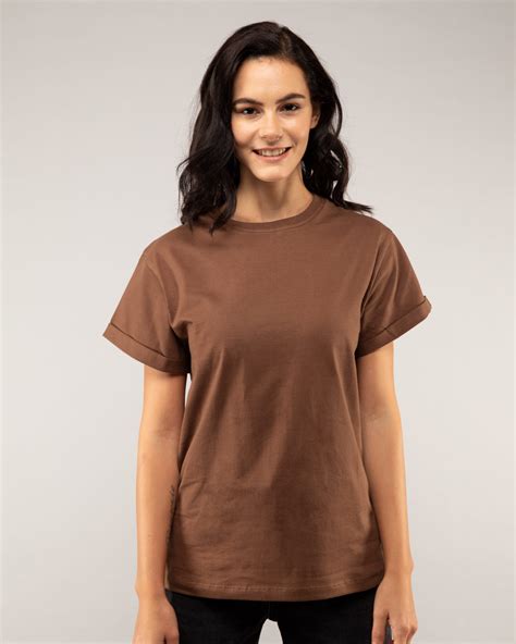 Buy Brown Boyfriend T-Shirt Online at Bewakoof