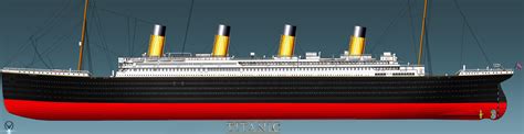 RMS TITANIC PORT SIDE PROFILE complete by ERIC-ARTS-inc on DeviantArt