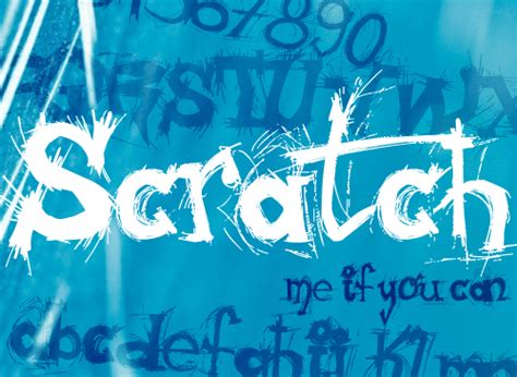 Scratch font