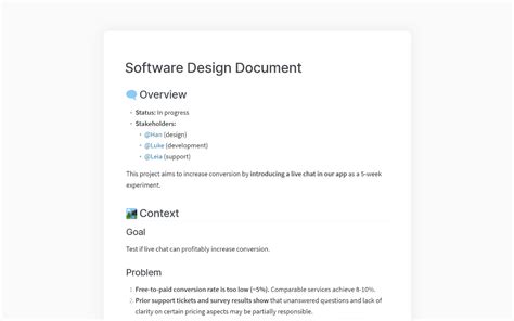 How to Write a Software Design Document (SDD)