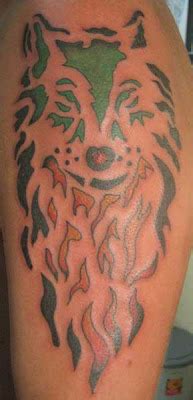 tattoo hecker: Lion Fire Tattoo Designs