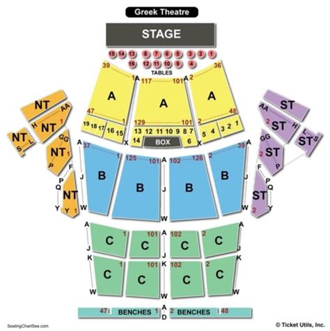 Greek Theater Los Angeles Interactive Seating Chart | Awesome Home