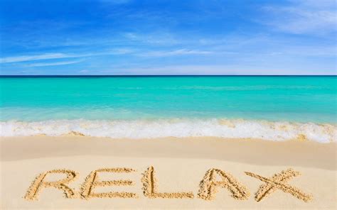 Word Relax on Beach | HD Wallpaper | Beach relax, Beach, Beach quotes