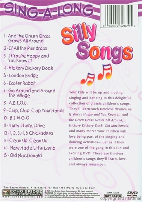 Silly Songs Sing-A-Long (DVD 2005) | DVD Empire