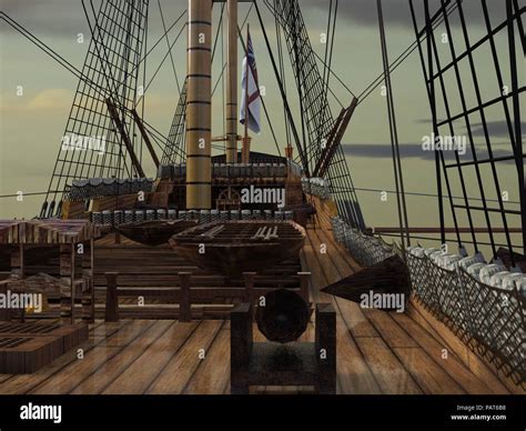 Pirate ship deck hi-res stock photography and images - Alamy