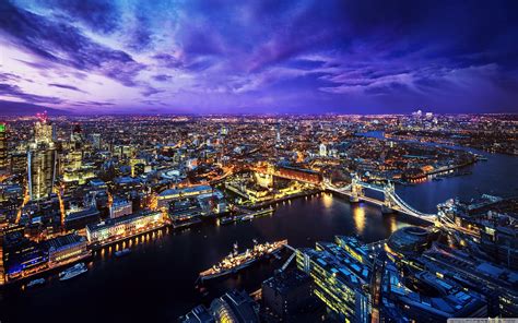 London Skyline at Night Wallpapers - Top Free London Skyline at Night Backgrounds - WallpaperAccess