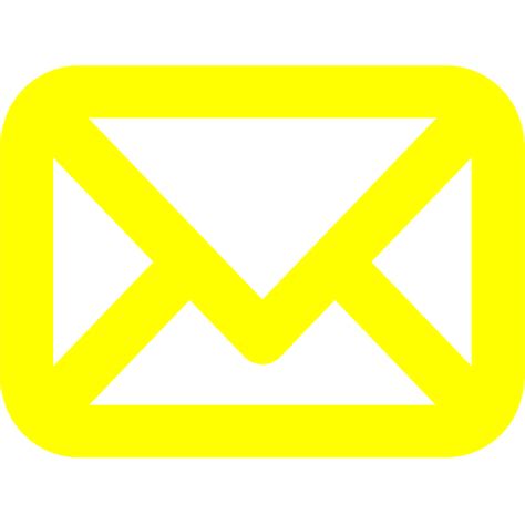 Yellow mail icon - Free yellow mail icons