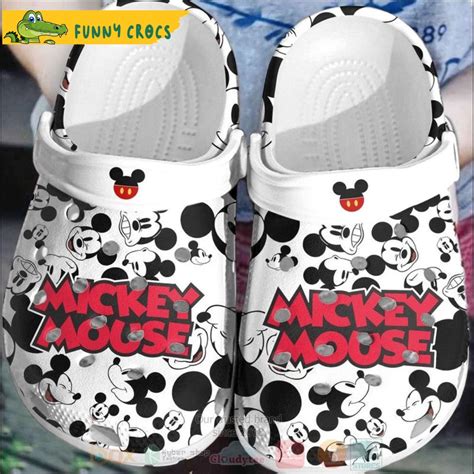 Disney Pattern Mickey Mouse Crocs Clog Shoes - Discover Comfort And ...