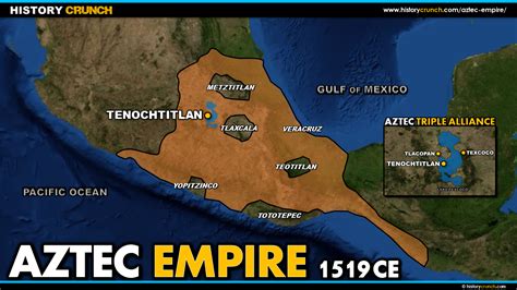 Map of the Aztec Empire and Aztec Triple Alliance - HISTORY CRUNCH - History Articles ...