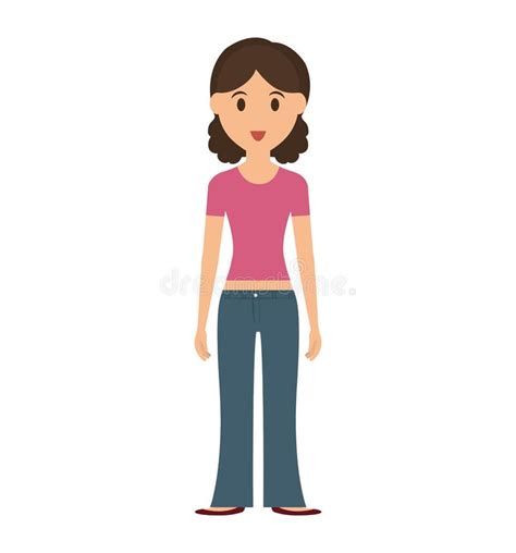 Cartoon Woman Icon. Person Design. Vector Graphic Stock Vector ...