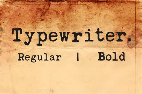 Typewriter Font | Serif Fonts ~ Creative Market